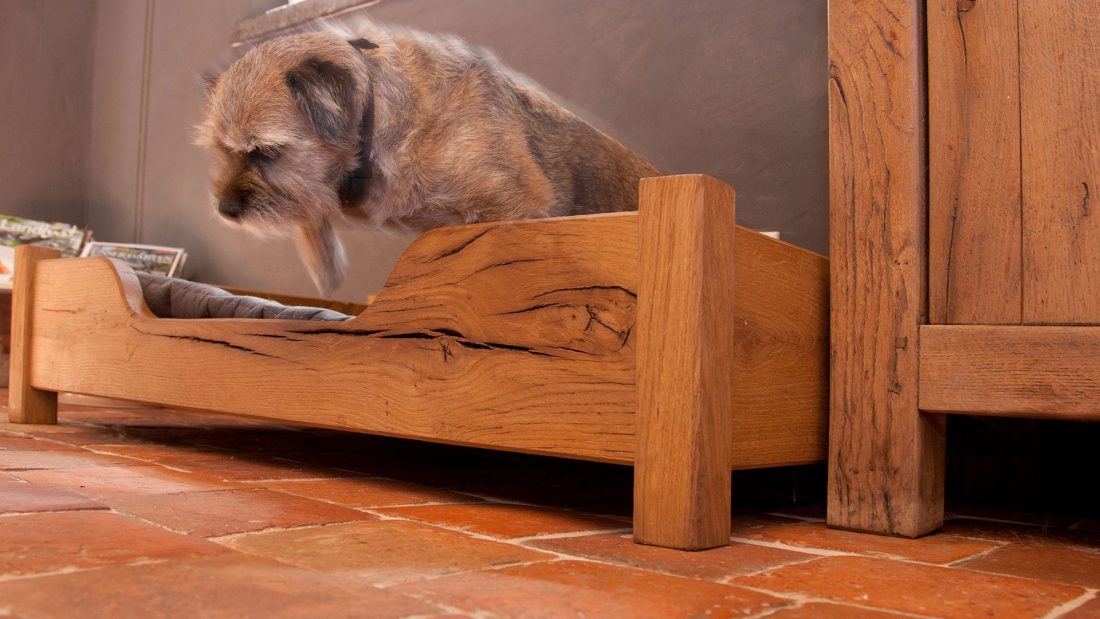 Luxus Hunde bed Holz