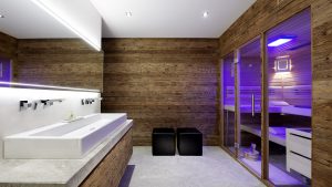 Kroell Winkel Wellness Bereich mit Sauna