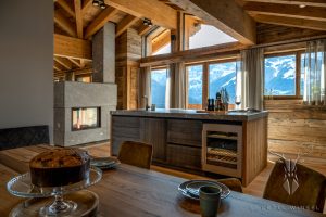 Küche Chalet mit Ausblick