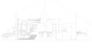 Interieur Zeichnung Penthouse