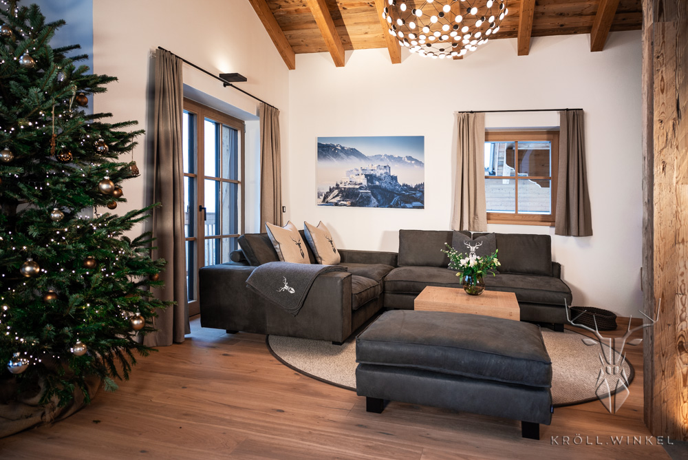 Chalet Interieur Wohnzimmer Sofa