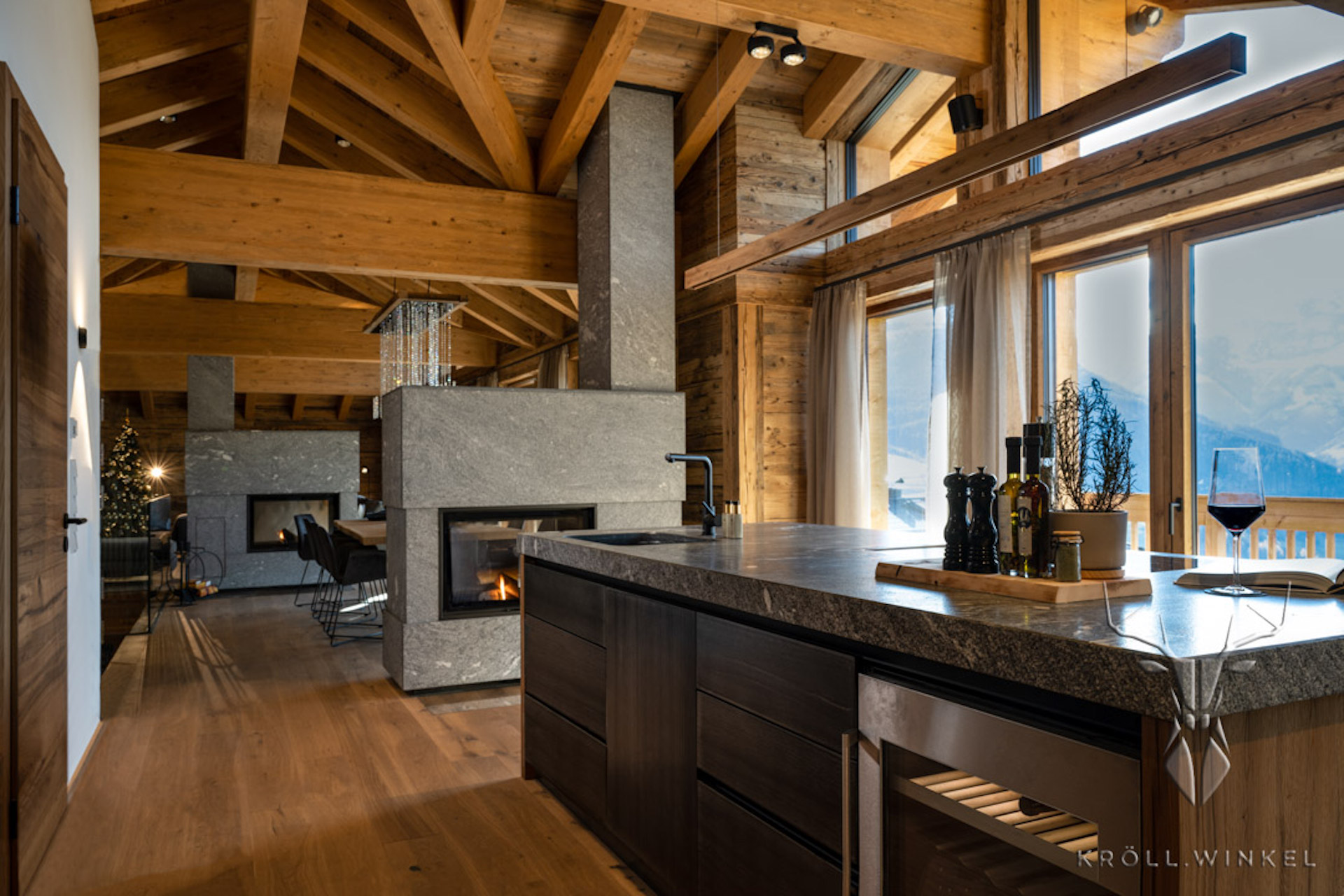 Luxus Chalet Interieur Küche