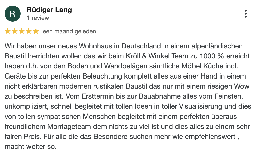 5 sterne review interieur tischlerei