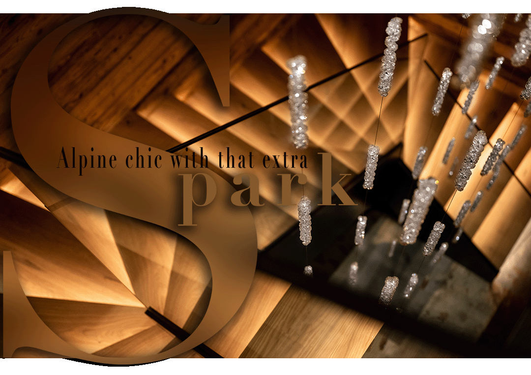 Alpine chic Treppe Swarovski