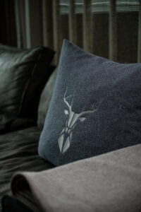 Hirsch Kissen Wolle