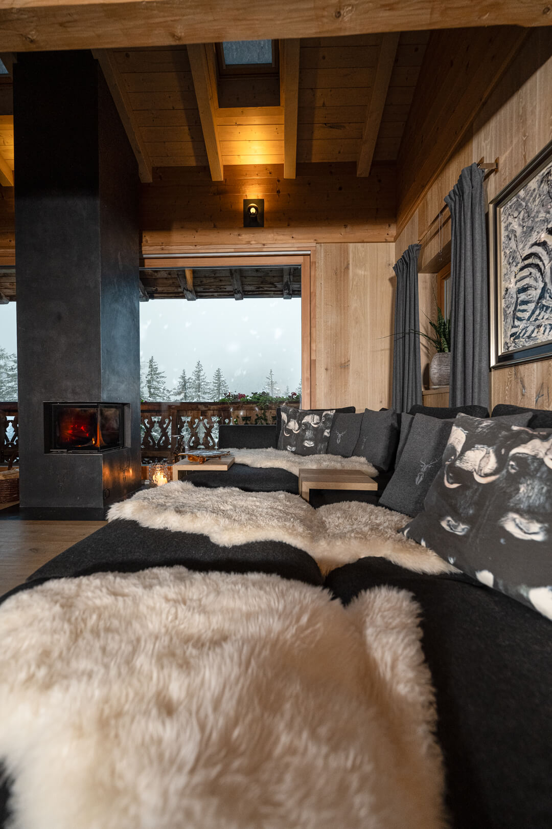 Sofa Landschaft aus Loden