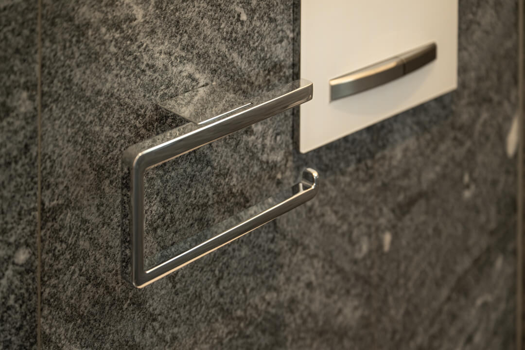 Chrome wc Papier Halterung