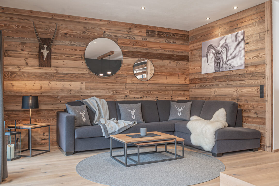 Wohnzimmer Altholz Chalet