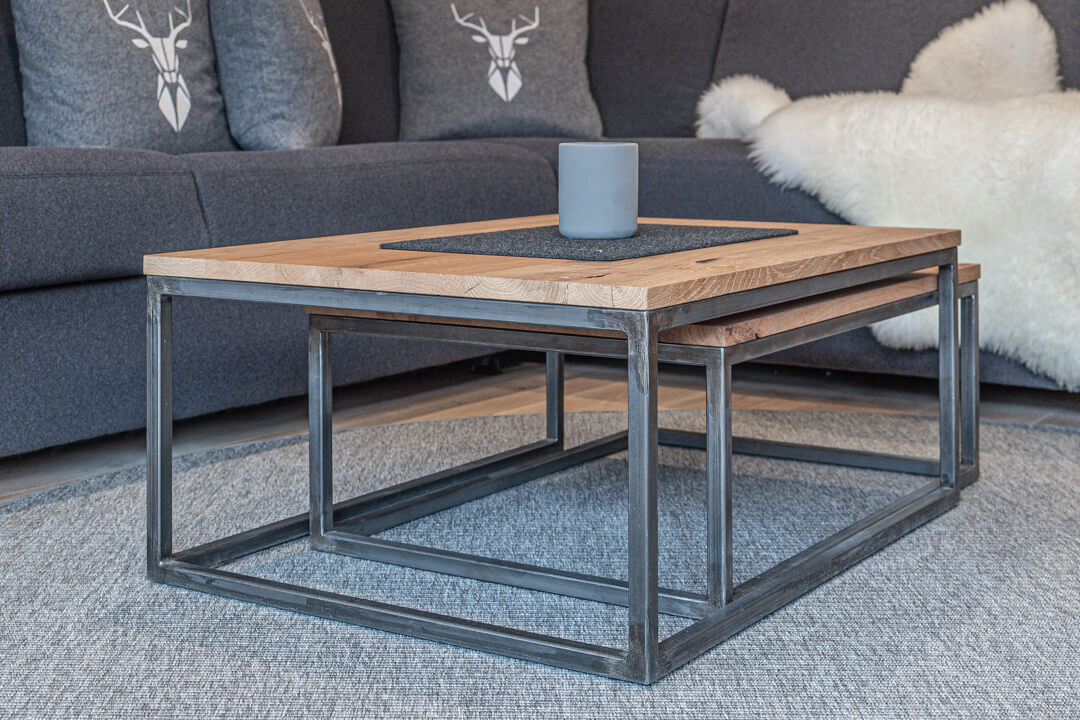 Wohnzimmer Tisch Stahlframe
