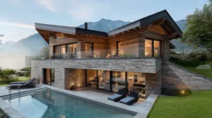 Luxus Chalet Immobilie – mit Schwimmbad