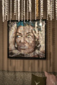 Kunstwerk Swarovski Glitzer